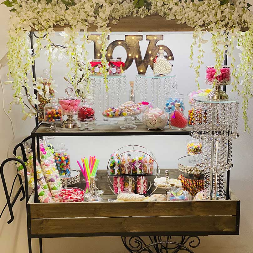 candy bar mariage love