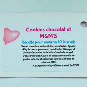 Recette cookies 10 biscuits